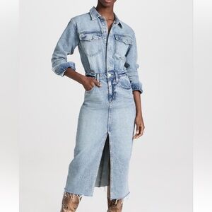 Pistola Light Blue Denim Midi Dress
